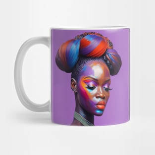 Black and beautiful woman portrait 1 Mug